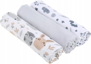 Babymam pieluchy muślinowe pieluszki premium 3szt