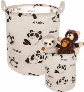 Akuku kosz na zabawki pojemnik worek organizer premium xl 45l